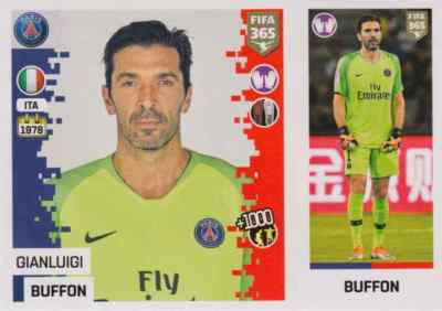 Panini Sticker Fifa 365 2019 No. 144 Gianluigi Buffon Paris Saint-Germain NEW