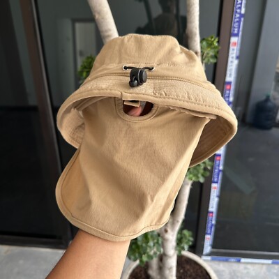 STUSSY JAPAN BUNGEE BUCKET HAT TAN - L/XL SUMMER CAMPING OUTDOOR