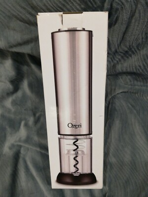Ozeri Electric Wine Opener Stainless Steel Auto Activation Button-Free Operation