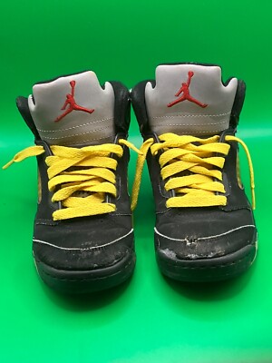 Black Jordan 5 Sneakers Shoes Kids Children's Nike Size 12C