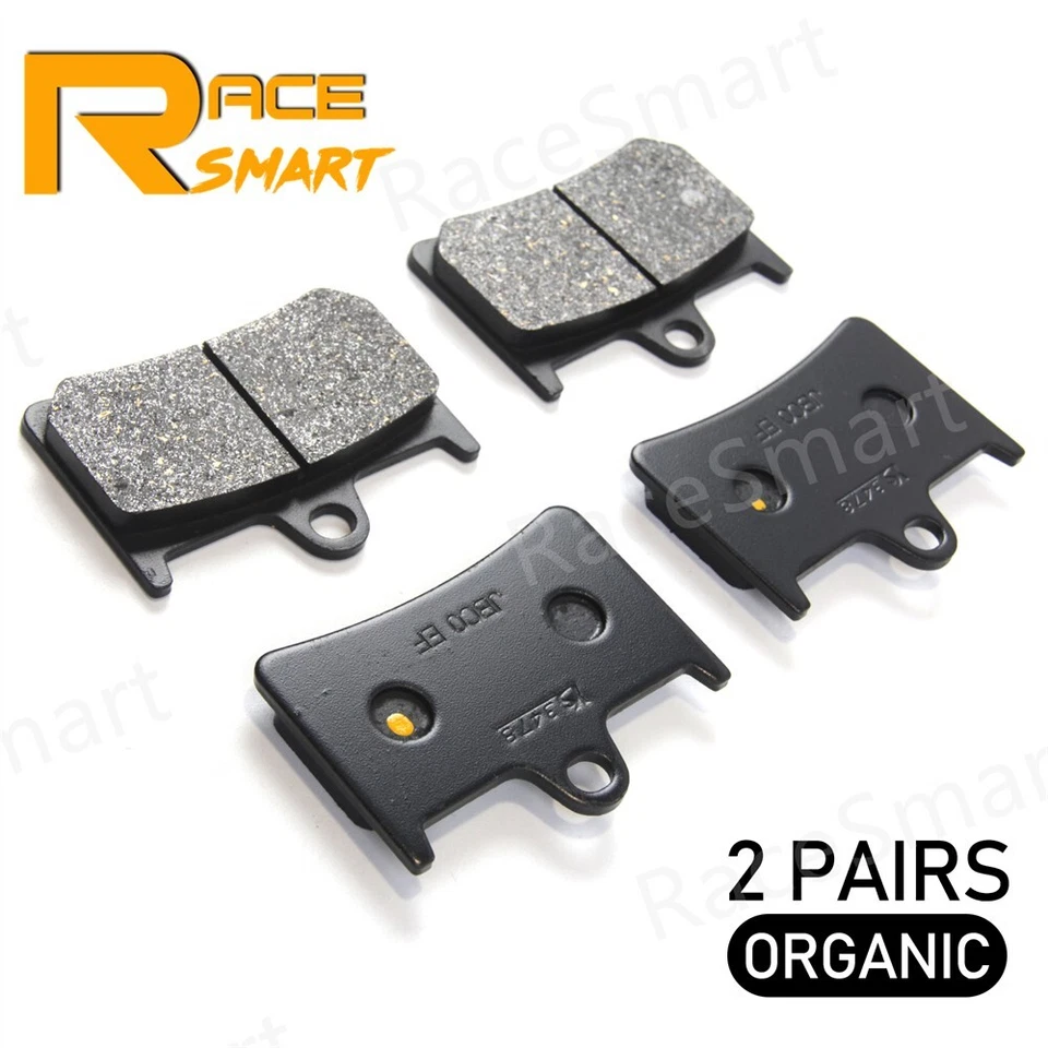 Rotores de disco de freno delanteros traseros + pastillas orgánicas para Yamaha YZF R1 YZF R1M 2015 2016 Foto 3 de 4