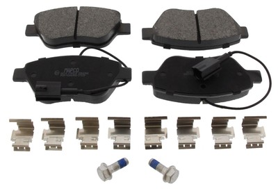BESTPRICE Set di pastiglie freno asse anteriore, Pastiglie freno anteriori, 4 pezzi, Compatibile con PORSCHE CAYENNE (9PA), VW TOUAREG (7LA, 7L6, 7L7