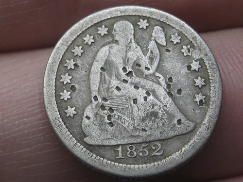 1852 O Seated Liberty Silver Dime- VG Details