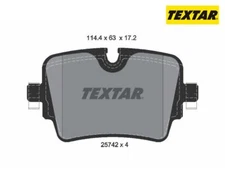 Brake pad set, disc brake Q + Textar 2574201 for Jaguar