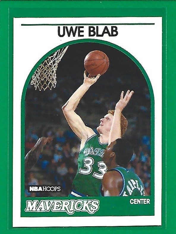 1989-90 NBA Hoops - Uwe Blab SP #104 (RC) Dallas Mavericks 