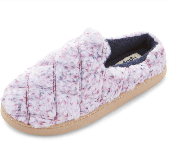 ЖЕНСКИЕ СТЕГАНЫЕ ТАПОЧКИ ИЗ МЕХА ШЕРПА FLOOPI - РАЗМЕР: ЖЕНСКИЙ L(9-10) - ЛАВАНДОВЫЙ