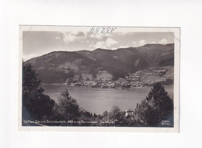 D7474) Postcard ZELL am SEE HOUSE in the foreground of Thumersbach OLD !