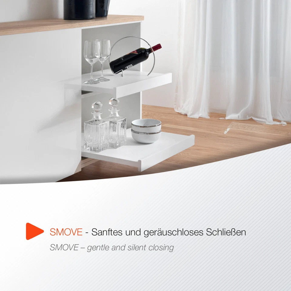 Tablarauszug Vollauszug Teleskopauszug 30 kg 400-500 mm SHELF SMOVE von Salice - Bild 3 von 4