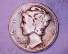 1925-S  Mercury Head Silver Dime  **217-6