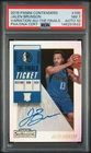 2018 CONTENDERS VARIATION-AUTO-THE FINALS JALEN BRUNSON RC /25 PSA 7 AUTO 10