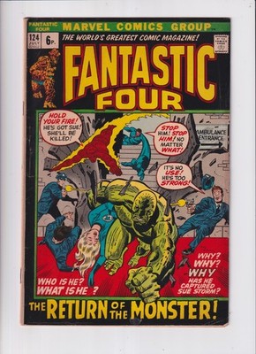 Fantastic Four (1961) # 124 UK Price (5.0-VGF) (2346681) 1972