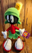 Vintage Warner Bros Looney Tunes Marvin the Martian 16" Plush Stuffed Y2K 2003