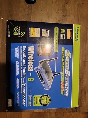 RESET OPEN BOX Linksys Wireless-G Broadband Router 2.4 GHz 4-Port Model WRT54G