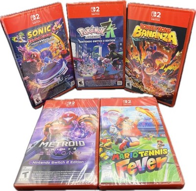 Pokémon Mario Fever Metroid Donkey Kong Sonic Nintendo Switch 2 | Game Lot New