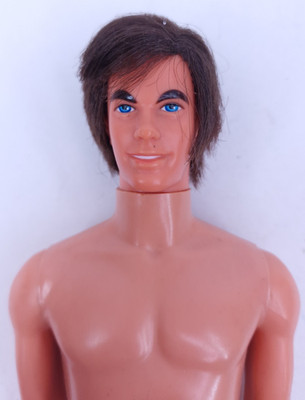 Mod Hair Ken Doll Real Hair Vintage 1970s Barbie Friend Mattel Brown Blue Eyes