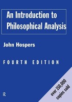 An Introduction To Philosophical Analysis John Hospers Taschenbuch Englisch 1997