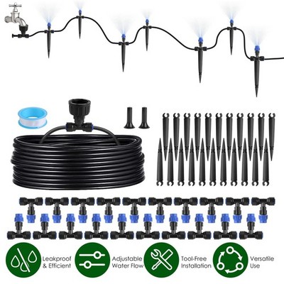 75Ft Drip Irrigation Kit Automatic Drip Irrigation System Garden Watering System