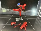 GI Joe Black Major Red Ninja Custom Figure O-Ring Style Cobra Loose