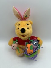 VTG Disney Easter Bunny Winnie The Pooh Bear Plush Eeyore, Tigger, Piglet 1999