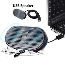 USB Wired Computer Speaker Soundbar Soundbox Stereo Bass for PC Desktop Dorm