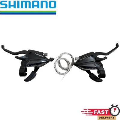 Shimano ST-EF500 Gear Shifters EZ Fire Plus STI Set - 7 speed 3x7 EF500 Genuine - Image 1 of 3