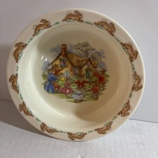 1936 Royal Doulton Bunnykins Cereal Bowl Vintage Collectors Rare England