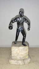 Scultura "Il Boccista" – Metallo (Statua Bronzo O Lega), Base in Marmo, 1,38 kg
