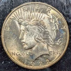 1922 Peace Silver Dollar $1 - GEM UNC! W/Color! Old Glory C&C Weekly 1c Auction!