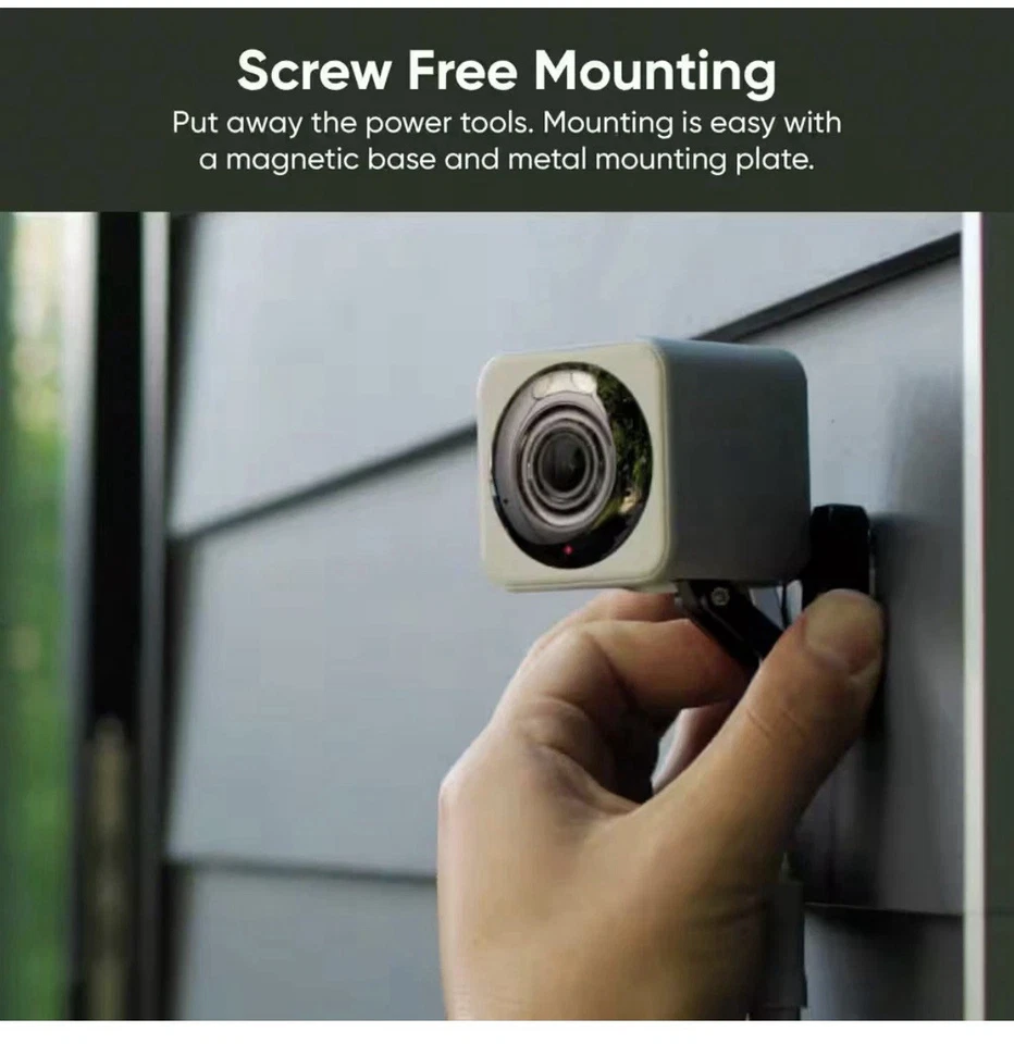 Cámara de seguridad inteligente enchufable $100 Cam v4 Wi-Fi 2.5K QHD visión nocturna 1C3 Foto 3 de 4