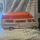 Vintage TONKA Pressed Steel Ambulance Rescue Vehicle Van Truck 1970s