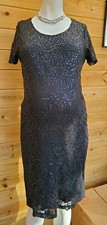 Mamalicious black sequinned maternity dress. New with tags.