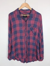 NWOT Rails Hunter Shirt Small Rouge Dusk Check Plaid Button Down Long Sleeve
