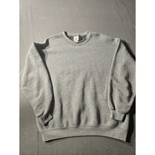 Lee Heavyweight Crewneck Sweatshirt Heather Gray Fleece Pullover Mens XL