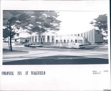 1964 Wakefield Massachusetts Colonial Inn Bedar Architects 8X10 Vintage Photo