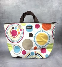 Thirty-One 31 Thermal Zipper Pouch Polka Dots VGC