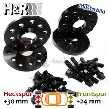 H&R Spurplatten schwarz VA 24mm, HA 30mm f&uuml;r Mercedes-Benz SLS AMG C197 10 >> 25