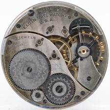 ELGIN 28435954 GRADE 477, 12s 17j POCKET WATCH MOVEMENT, RUNS (JO)
