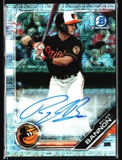 2019 Bowman Mega Box Autographs Mojo Rylan Bannon Auto Baltimore Orioles #BMA-RB