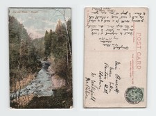 Vintage Postcard On the Divie Forres River Scenery Scotland c1910