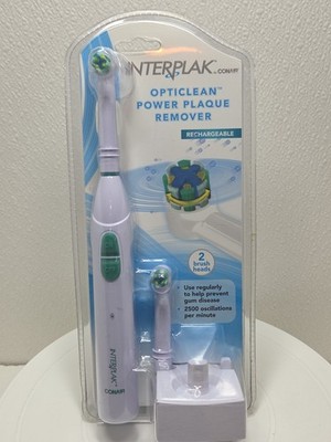 Interplak By Conair Rechargeable Toothbrush Opticlean Power Plaque Remover 