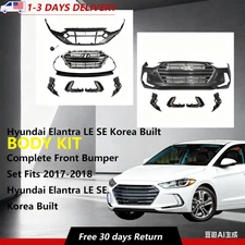 Fits 2017 2018 Hyundai Elantra LE SE Korea Built Complete Bumper Set