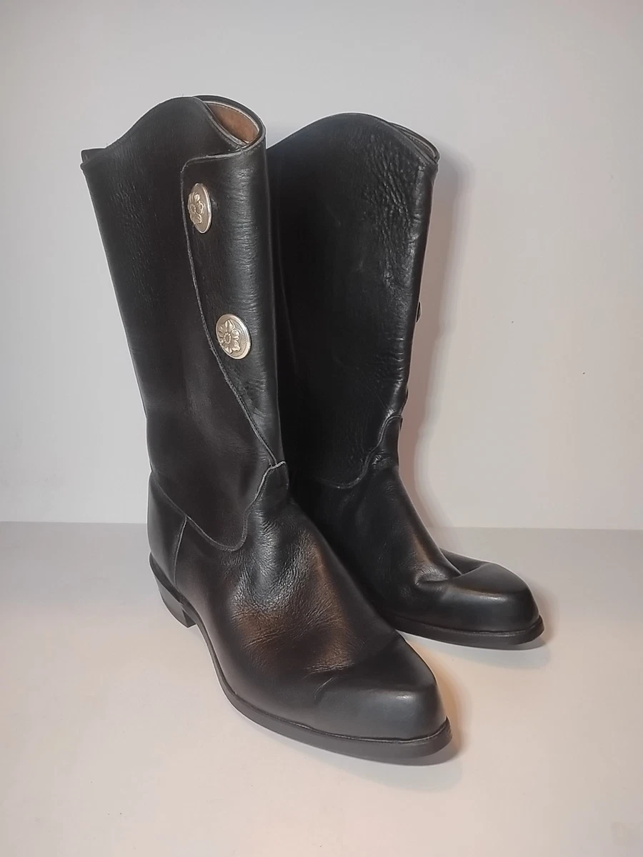 Bottes De Cowboy Femme Tony Lama - Cuir Noir - Taille US 6M - Fabriquées Aux USA