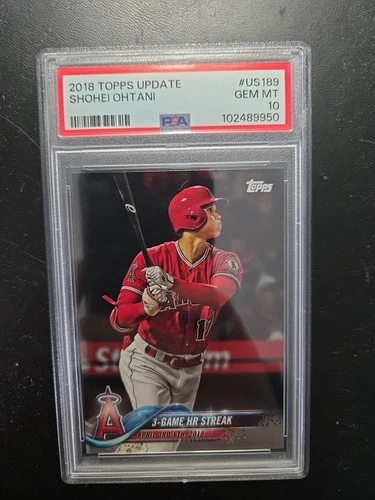 Shohei Ohtani 2018 Topps Update US189 LA Angels Rookie RC GEM MINT PSA 10