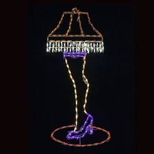 A Christmas Story Leg Lamp LED Indoor / Outdoor Decoration Wireframe 52"