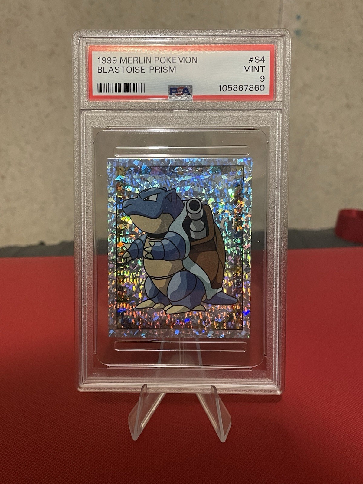1999 Pokemon Merlin Blastoise Prism #S4 PSA 9
