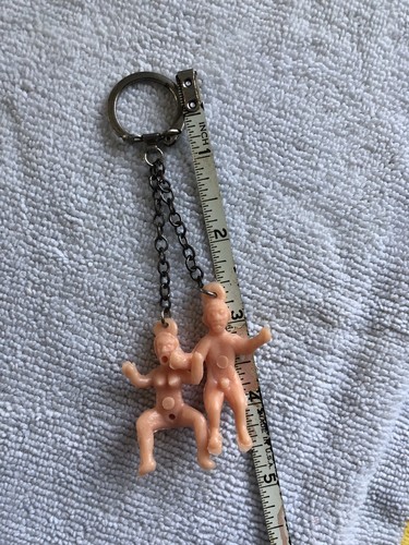 Vintage Erotica Sexual Position Figure Keychain Novelty Adult Humor - Picture 5 of 5