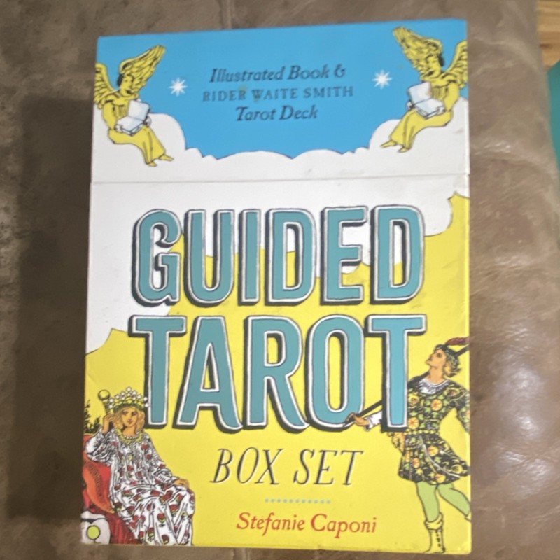 Guided Tarot Box Set Stefanie Caponi Illustrated  Book & Rider Smith Tarot Deck