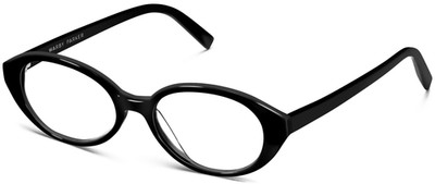 Warby Parker FRANNY Oval Eyeglasses JET BLACK Frame Medium 52-16-140 mm NWT*