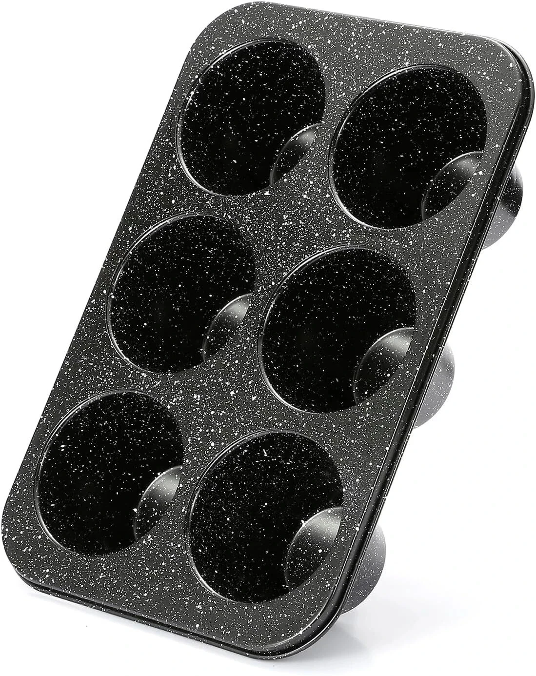 Jumbo Deep Muffin Pan 6 Cup Black Granite Finish Extra Large Cupcake Tin Carbon
Opens in a new windo