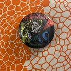 Saxon Pinback Button Badge Pin Hologram Holo #294 Concert Tour 80s METAL 1"